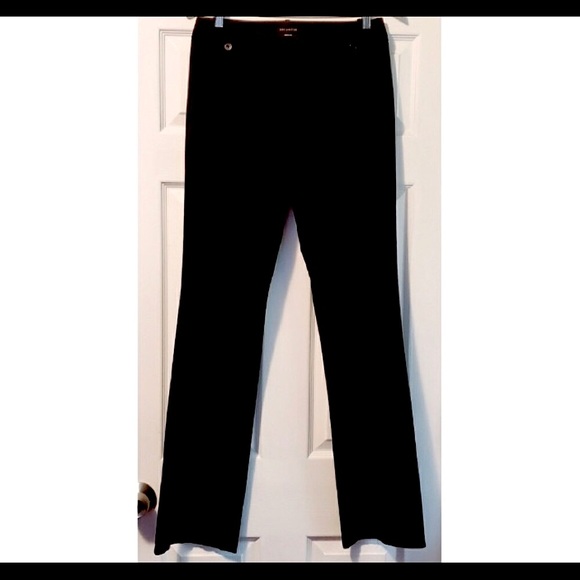 🔥EUC ERIC CASUAL BOUTIQUE VINTAGE HIGH RISE BLACK DRESSY CHIC PANTS - Picture 2 of 6